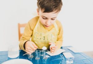 child in high chair