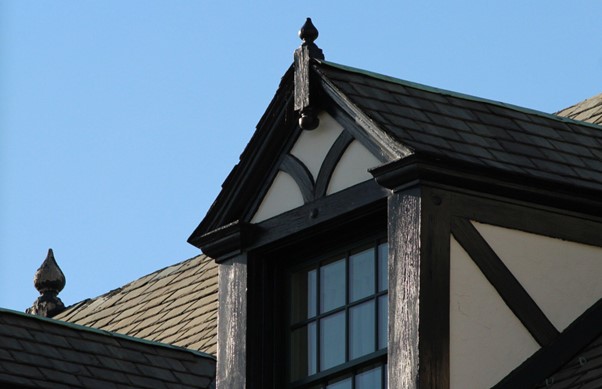 brown roof shingles