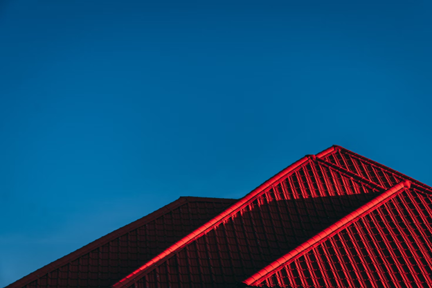 red roofing peaks