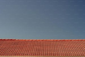 red clay tile roof