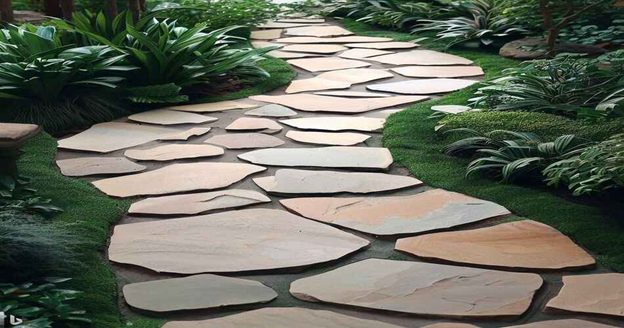 Creating Timeless Elegance: Flagstone Walkways by a Professional Masonry Contractor