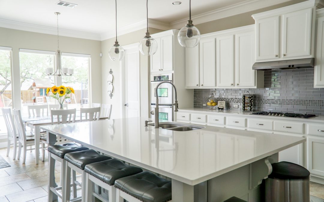 new kitchen remodel with white cabinets