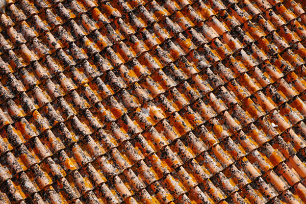 orange tile roof shingles