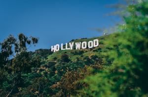 hollywood sign on the hill