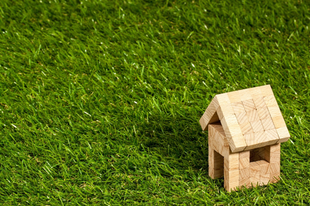 wooden tiny house on grass