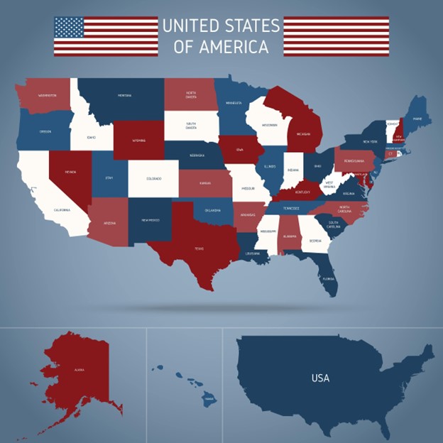 map of the united states