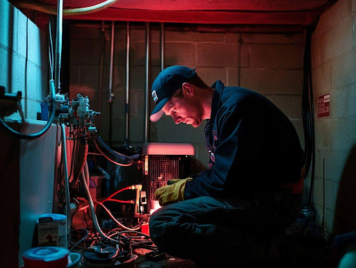 plumber working on repairs