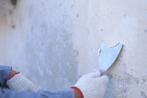 painter prepping walls