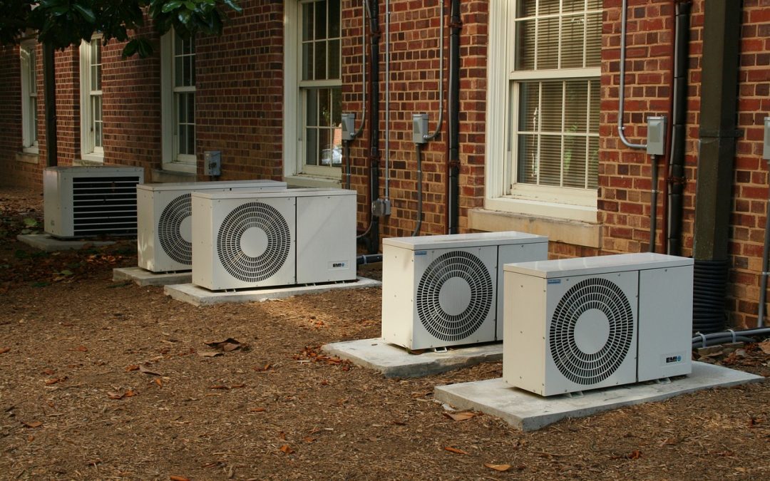 AC units outside townhouses