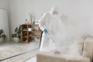 exterminator spraying for bed bugs