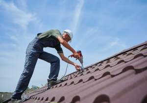 roofer working on roof