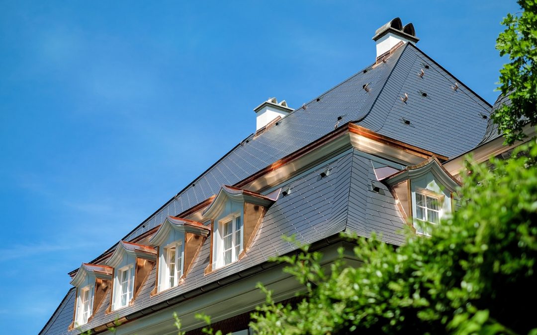 slate roof on house