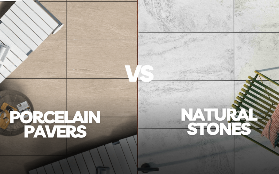 a comparison between porcelain and natural stone