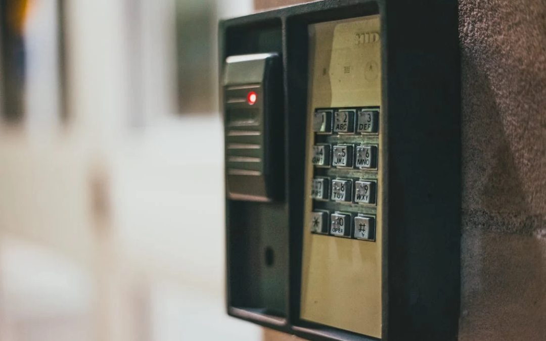 close up image of a security access panel