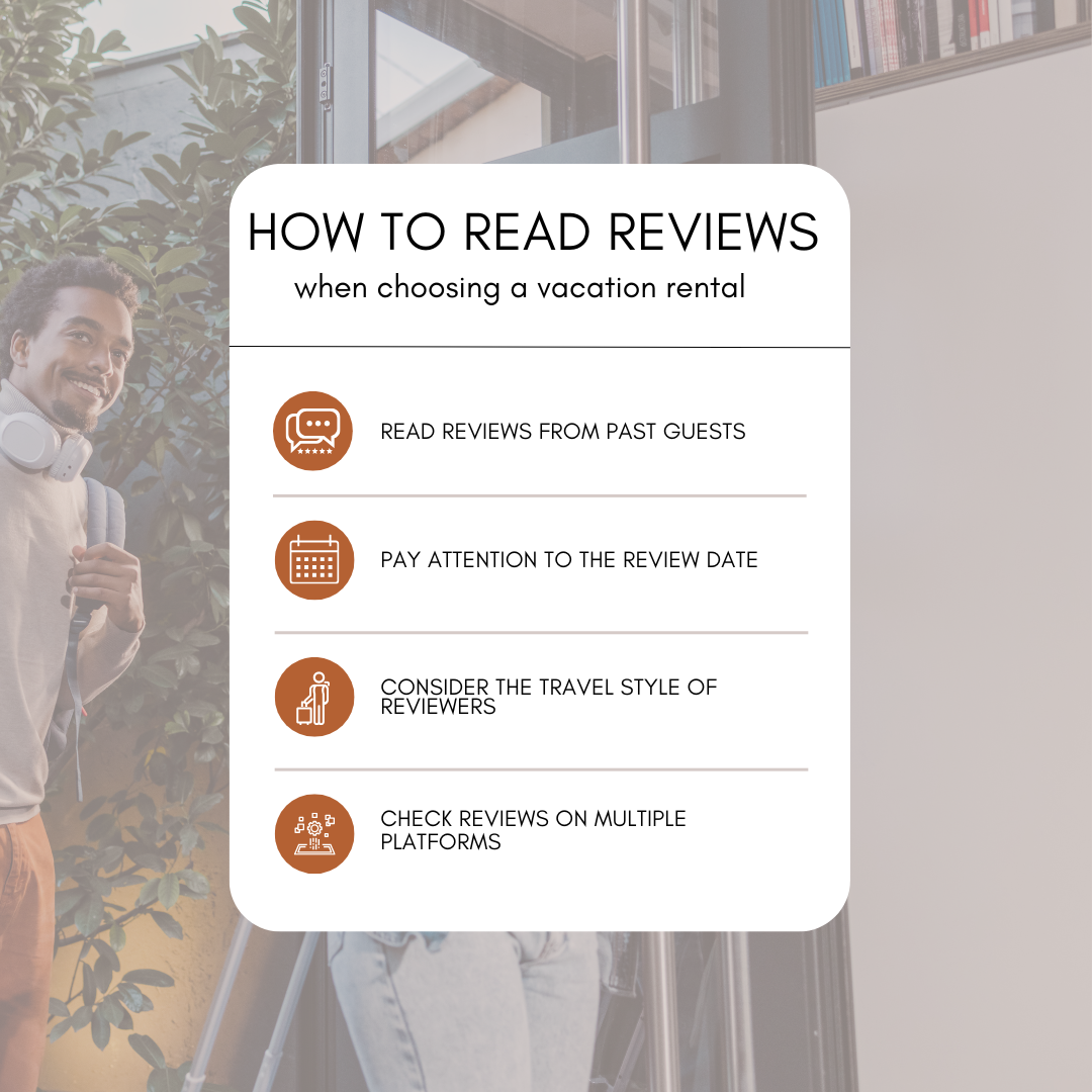 How to read reviews when choosing a vacation rental