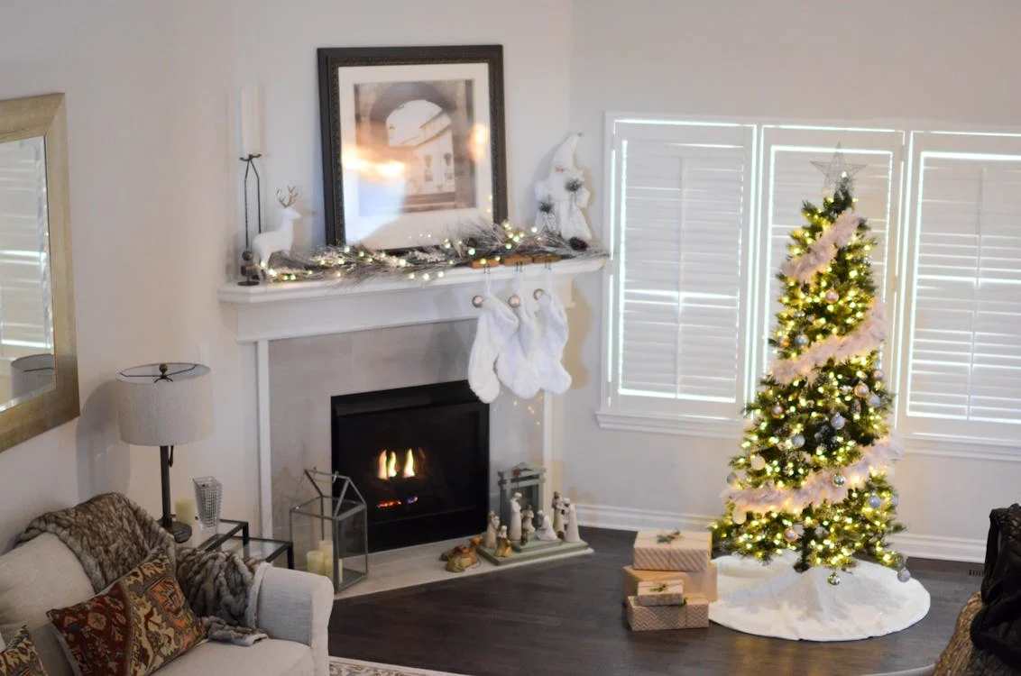 stockings over the fireplace