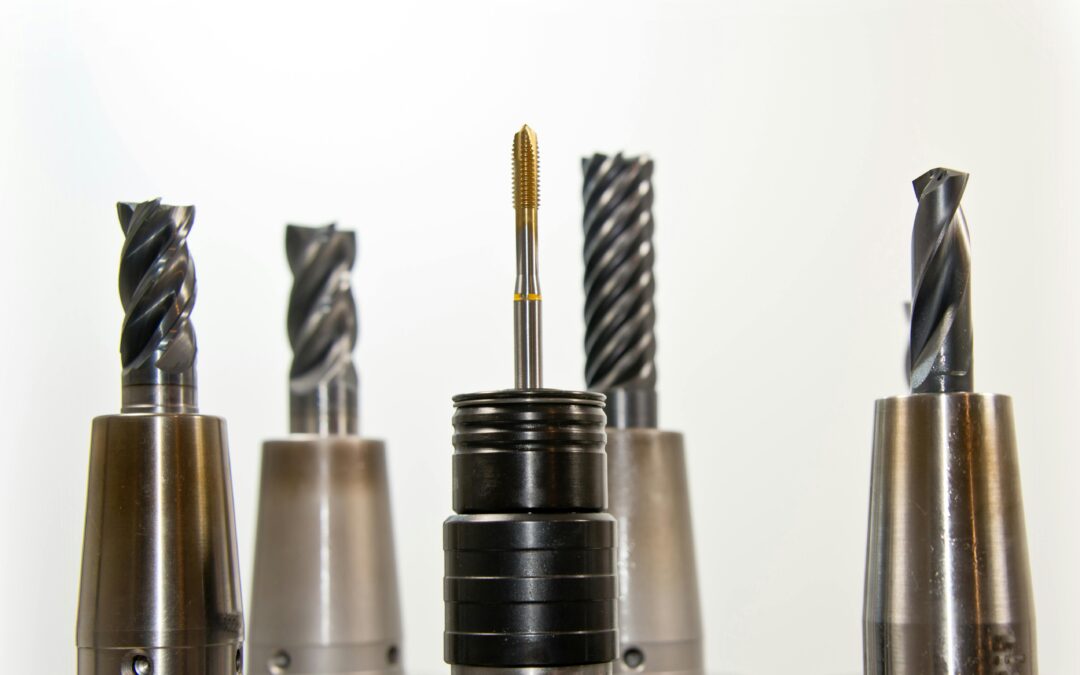 close up drill bits