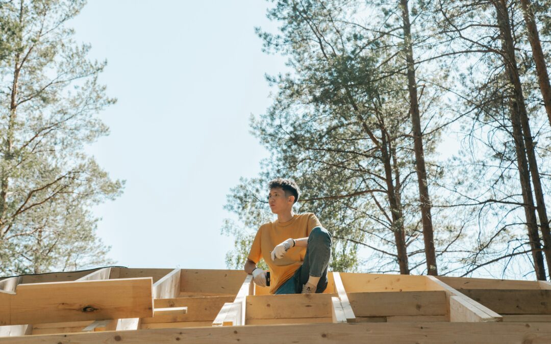 contractor on roof in sun