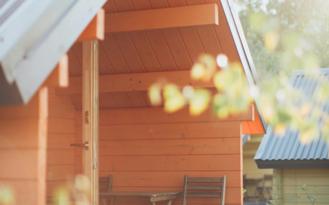 beautiful shed with porch