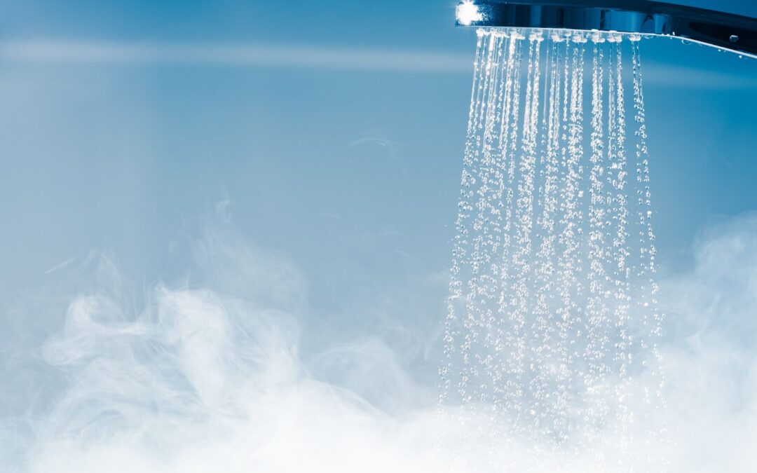 steamy shower head