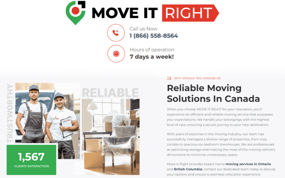 Finding Home Pros: Why Move It Right Stands Out Among Canadian Moving Companies