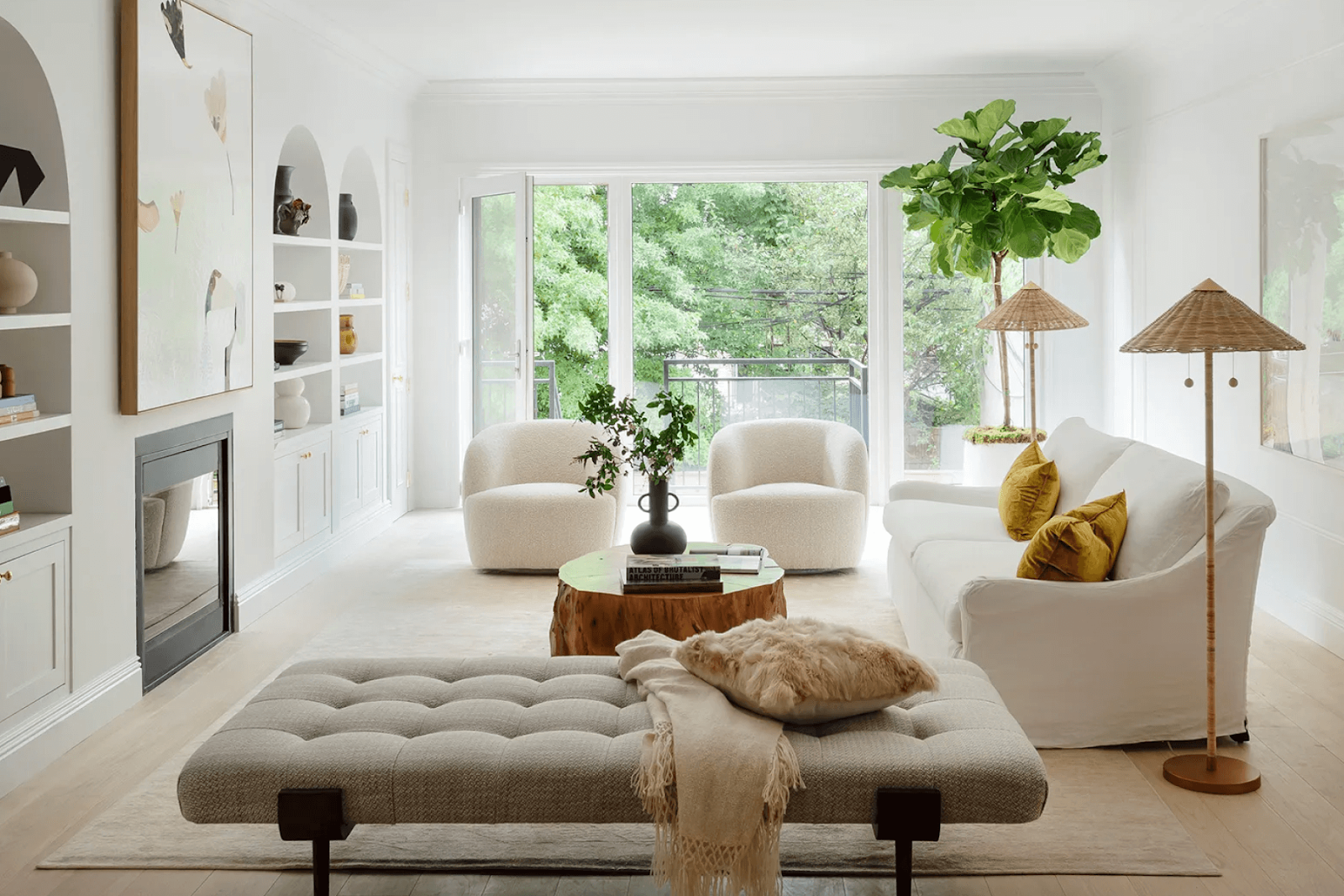 White Living Room