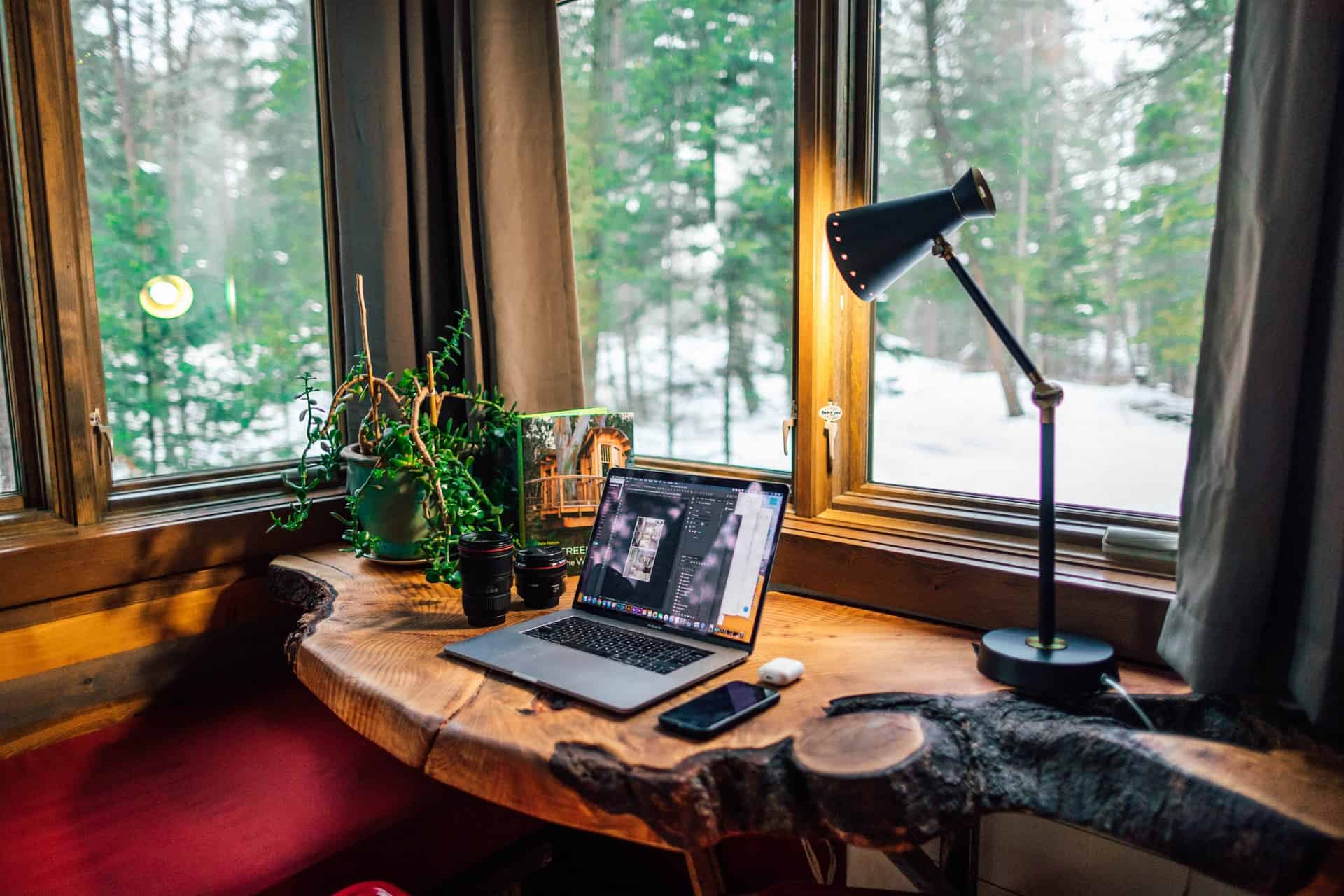 cabin home office