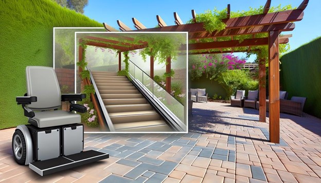 Enhance Your Backyard Accessibility: Integrating Outdoor Stairlifts With Stylish Pergolas