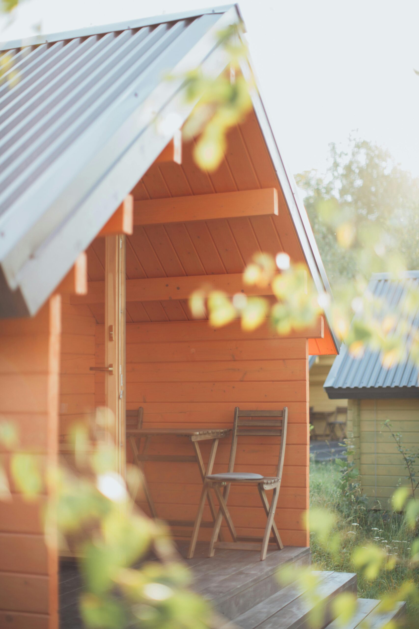 beautiful shed with porch