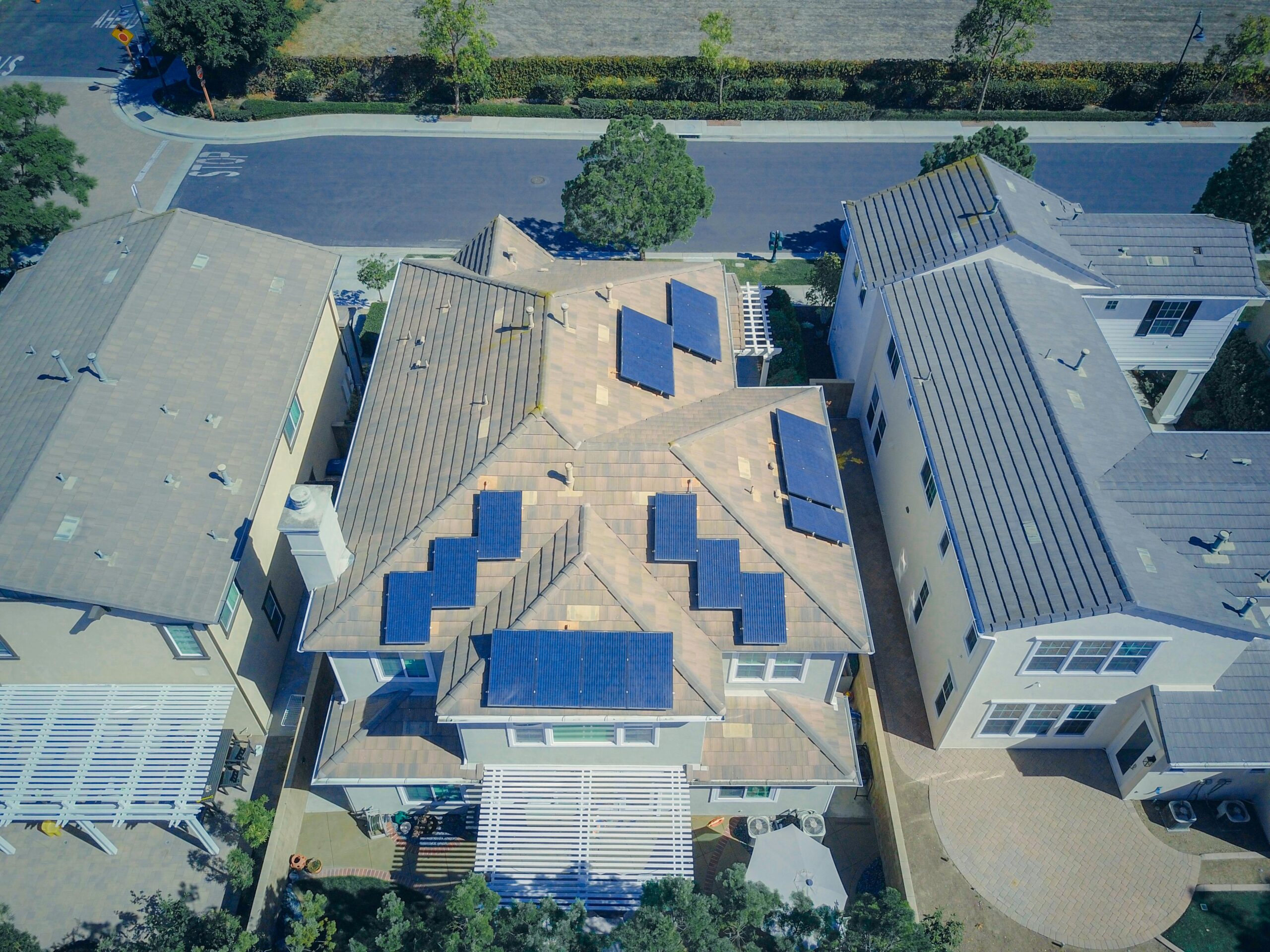 roof-overhead overhead shot of clean roofs